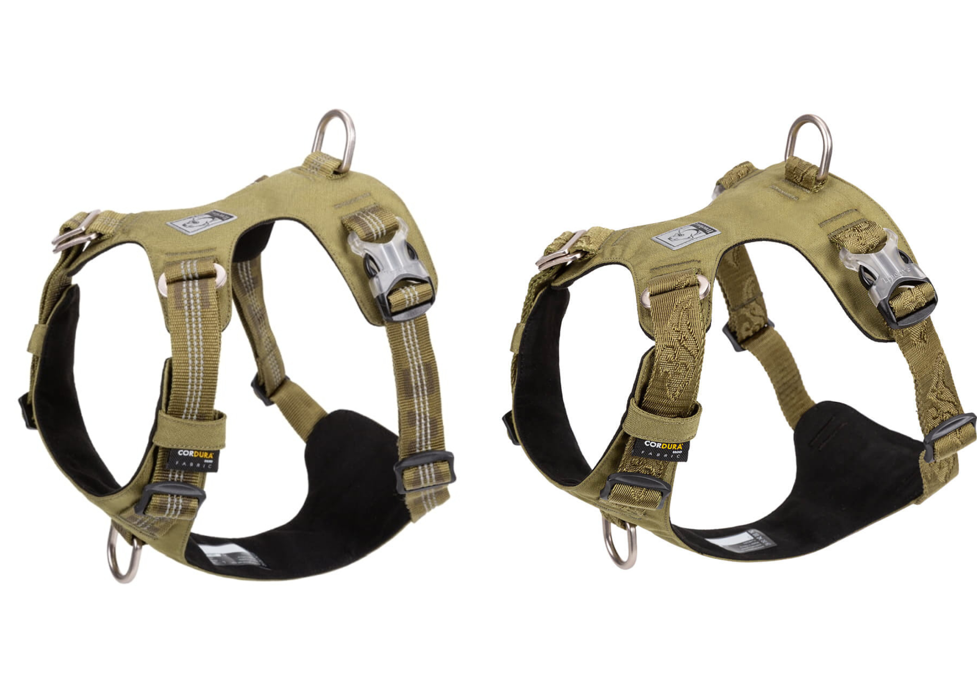 Szelki Truelove Adventure Dog i Adventure Soft porównanie - odblaskowe taśmy 3M vs haftowane wzorki na taśmach