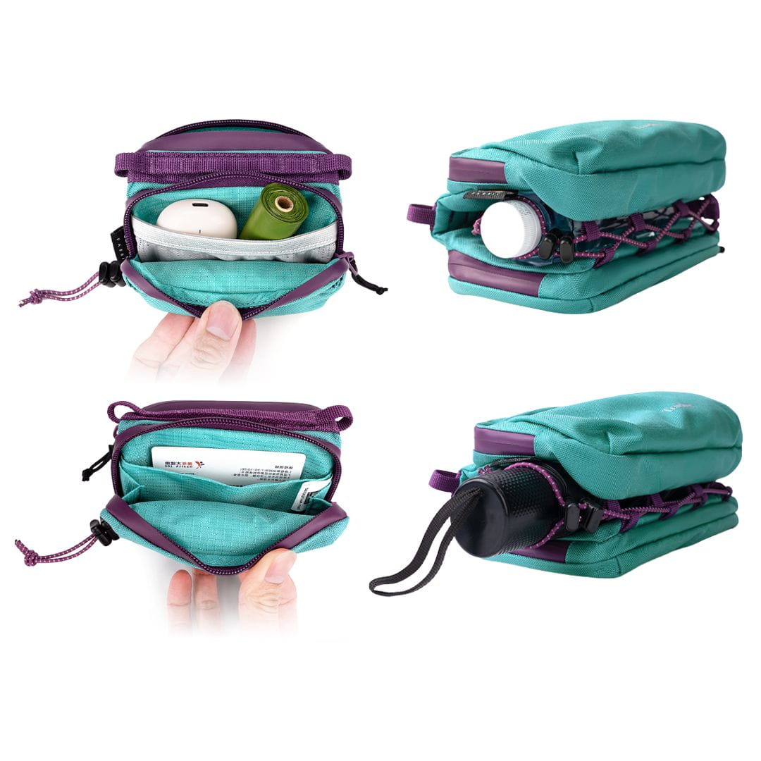 torebka spacerowa Truelove City Break Medium czarna Cordura 700D zamek SBS pasek smycz awaryjna