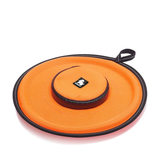 frisbee dla psa Truelove Active Play wodoodporne kieszeń na smakołyki 25 cm neonowe